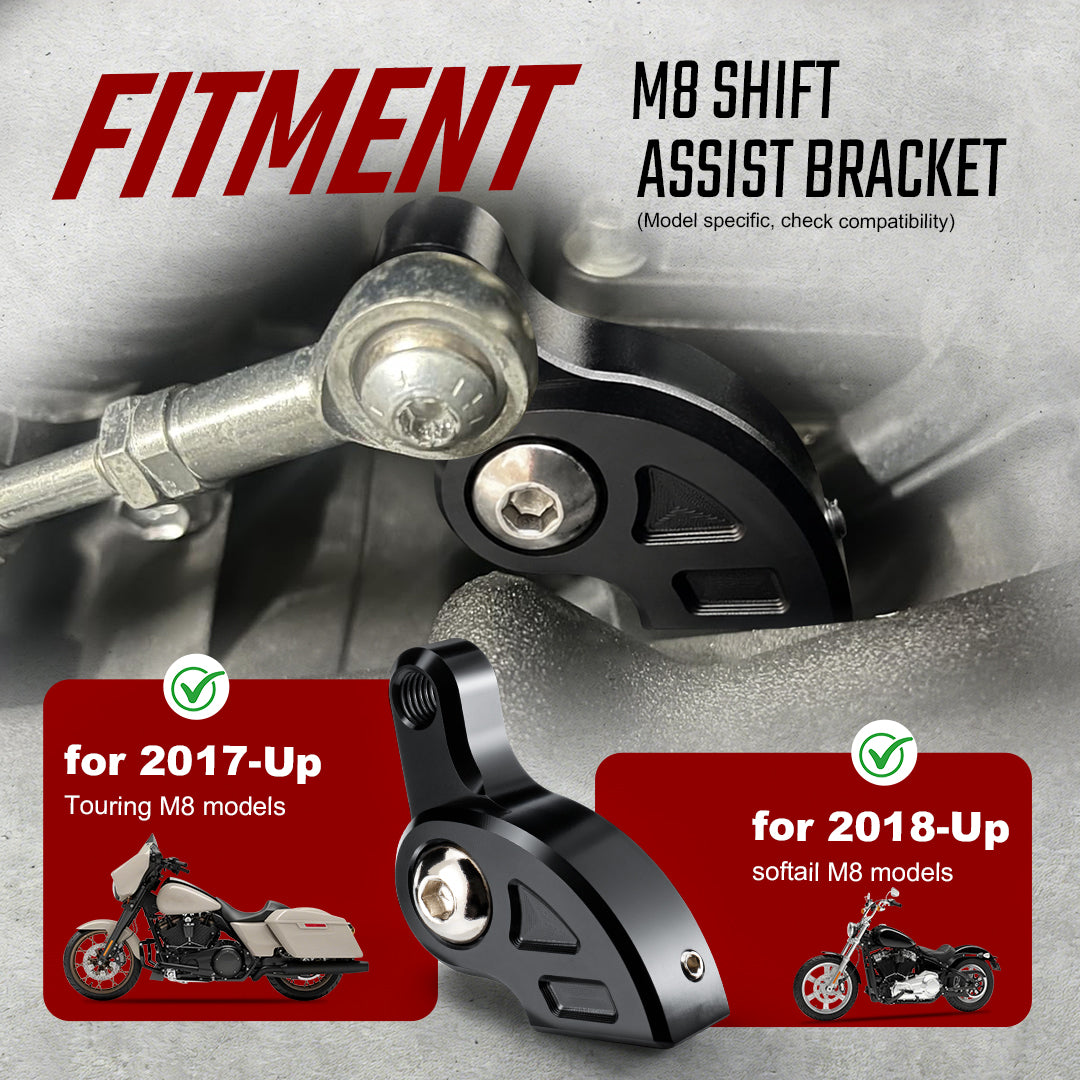 M8 Shift Assist Bracket for Harley All Milwaukee-Eight Models