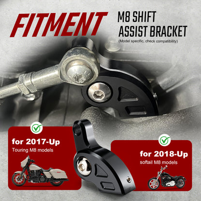 M8 Shift Assist Bracket for Harley All Milwaukee-Eight Models
