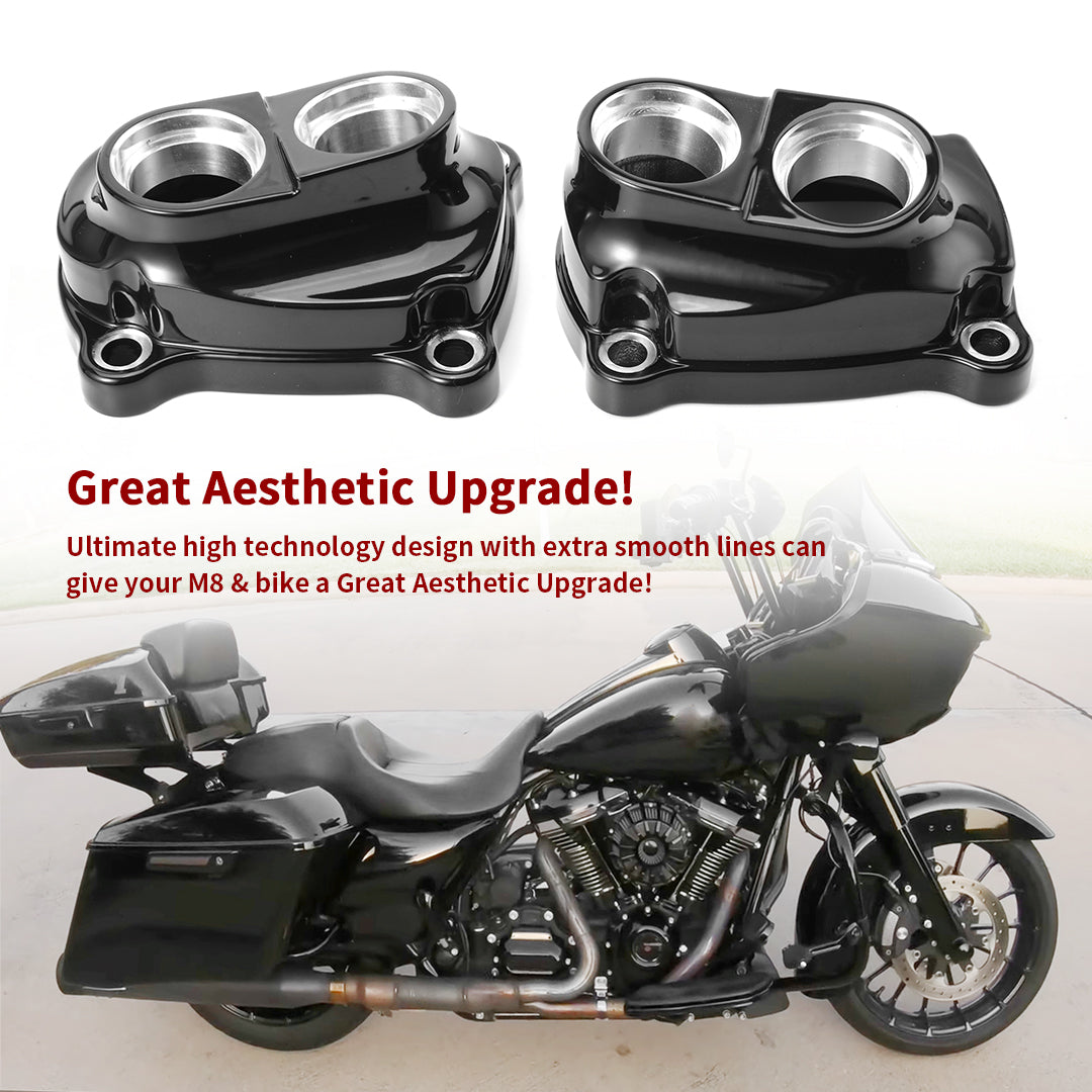 M8 Tappet Covers Lifter Block Cover for Harley Touring Softail 2017-Later