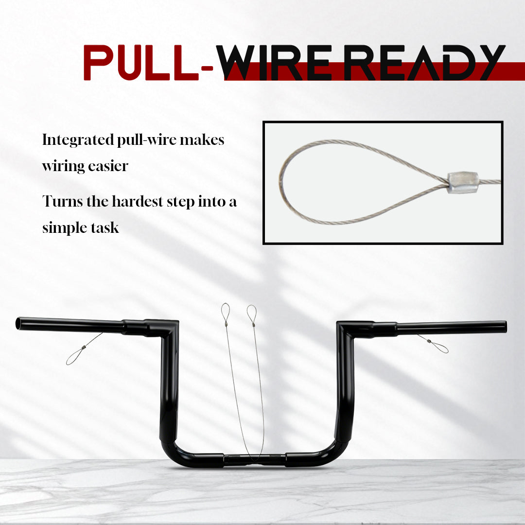 Meathook Ape Hangers Road Glide Chizeled Handlebars for Harley 2015-2023