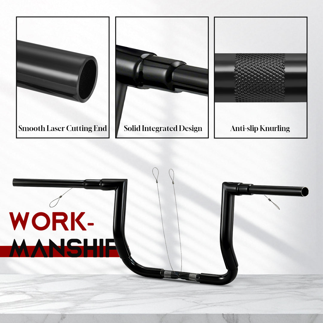 Meathook Ape Hangers Road Glide Chizeled Handlebars for Harley 2015-2023