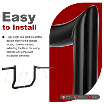 1.25 Inch Fat Meathook Handlebar Street Glide Ape Hangers for Harley Touring 2023-Later