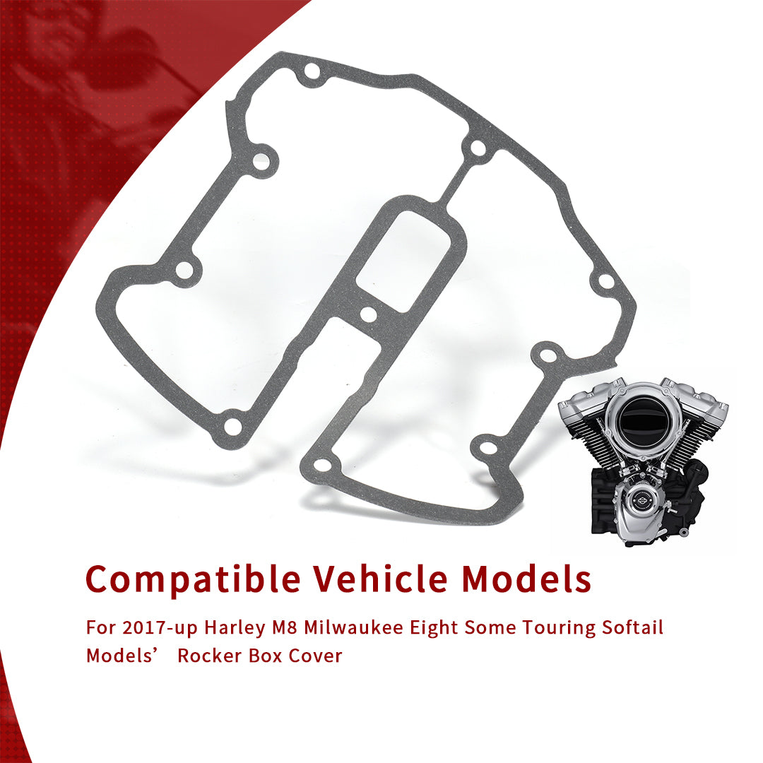 Milwaukee 8 Rocker Box Cover Gaskets Kit for Harley Touring Softail 2017-Later