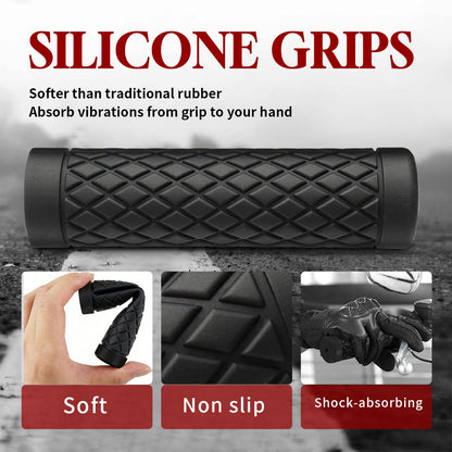 Motorcycle Hand Grips Silicone Handlebar Grip Cover for Harley Most Models