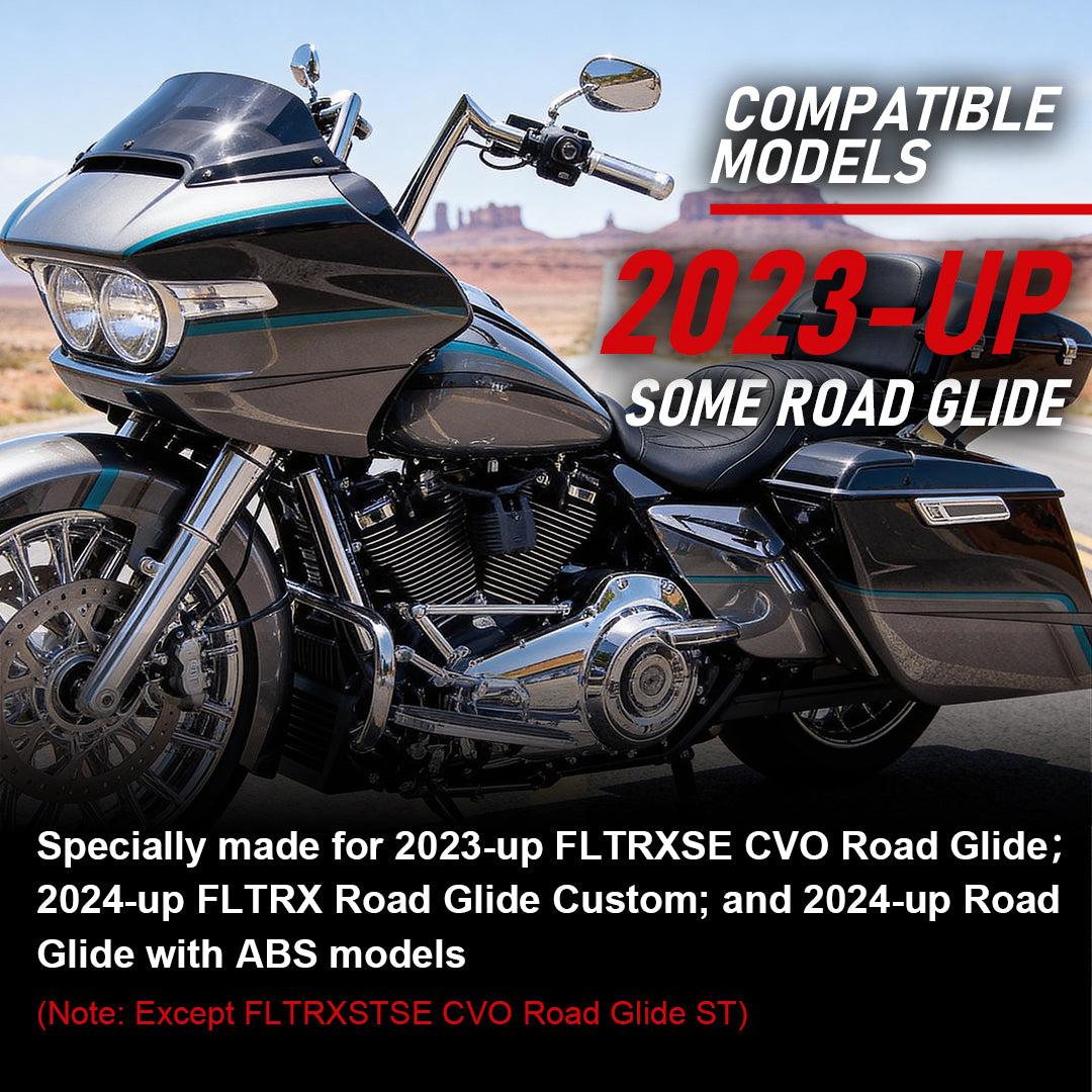 Pre-wired Road Glide Meathook Handlebars 1.5 Inch Fat Ape Hangers for Harley Road Glide 2023-Later with ABS