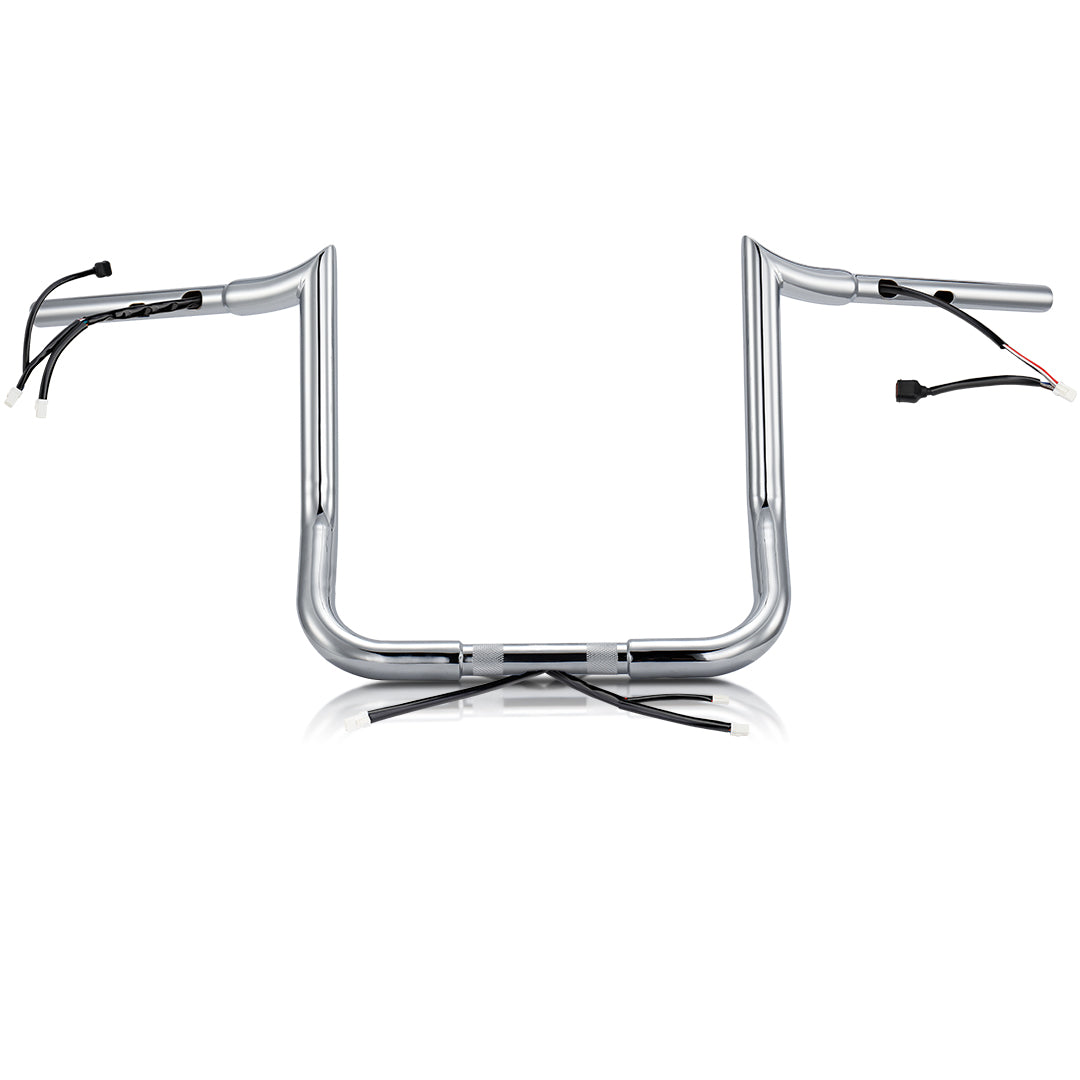 Pre-wired Street Glide Handlebar 1.25 Inch Fat Ape Hanger for Harley Street Glide