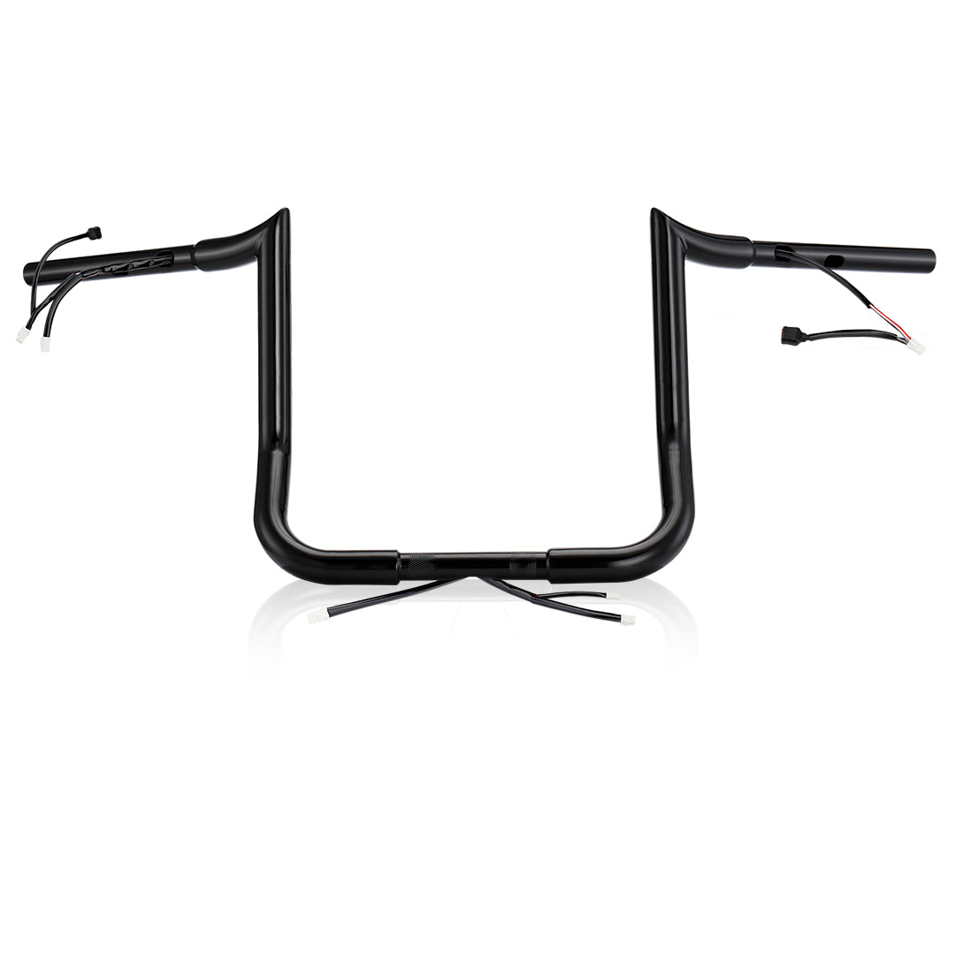 Pre-wired Street Glide Handlebar 1.25 Inch Fat Ape Hanger for Harley Street Glide