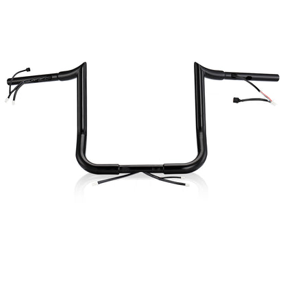 Pre-wired Street Glide Handlebar 1.25 Inch Fat Ape Hanger for Harley Street Glide
