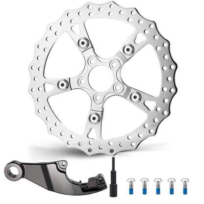 13“ Rear Brake Disc Single Floating Rotor for Harley 2008-2017 Softail