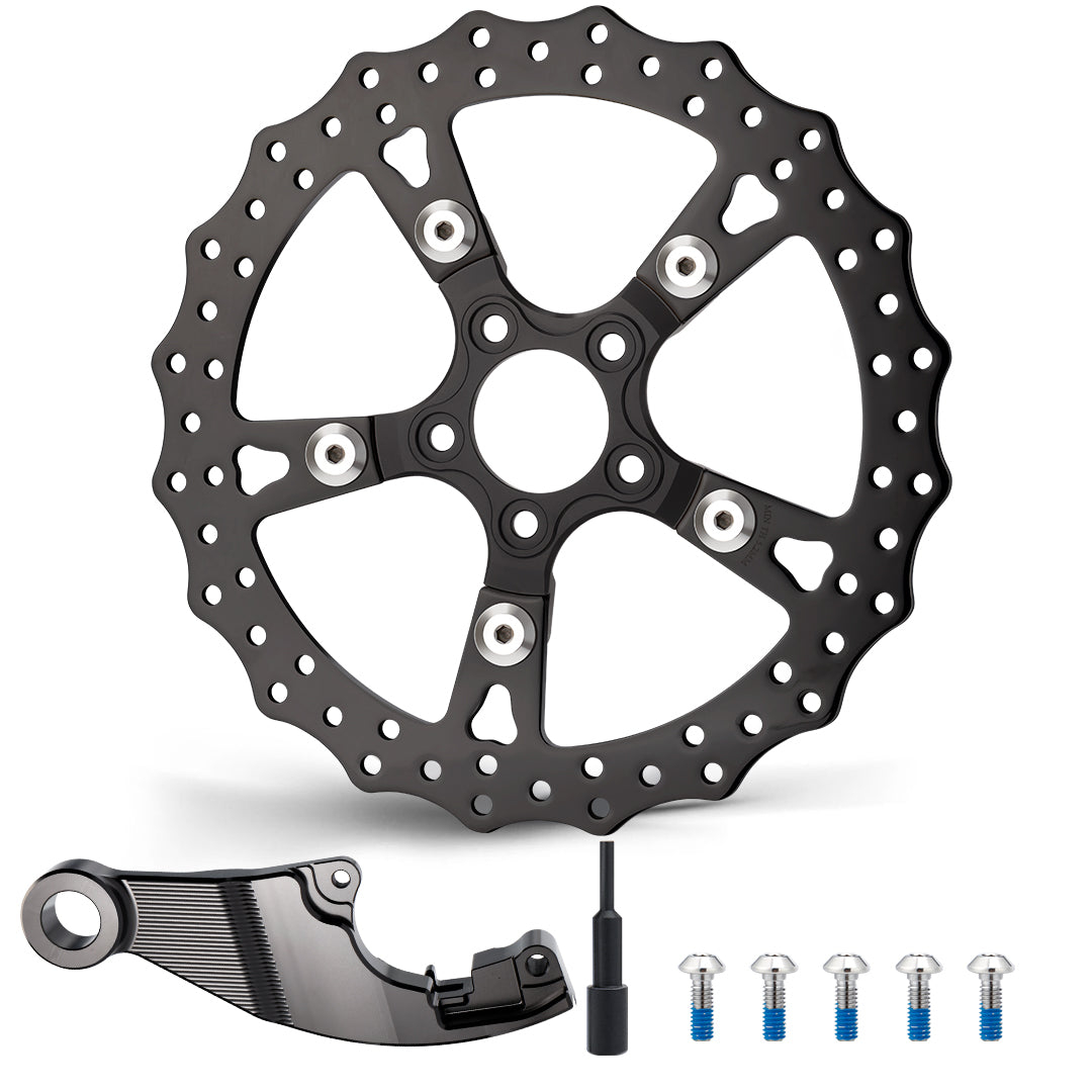 13“ Rear Brake Disc Single Floating Rotor for Harley 2008-2017 Softail