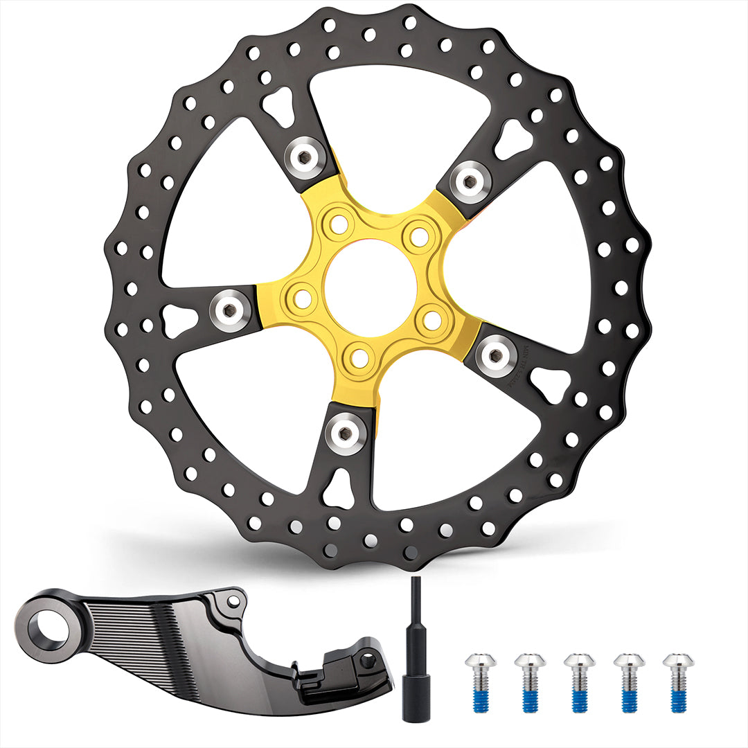 13“ Rear Brake Disc Single Floating Rotor for Harley 2008-2017 Softail
