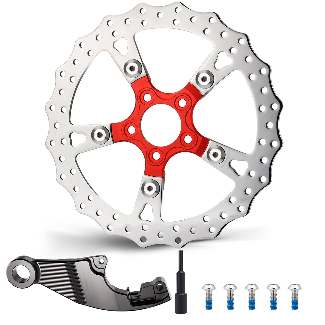 13“ Rear Brake Disc Single Floating Rotor for Harley 2008-2017 Softail