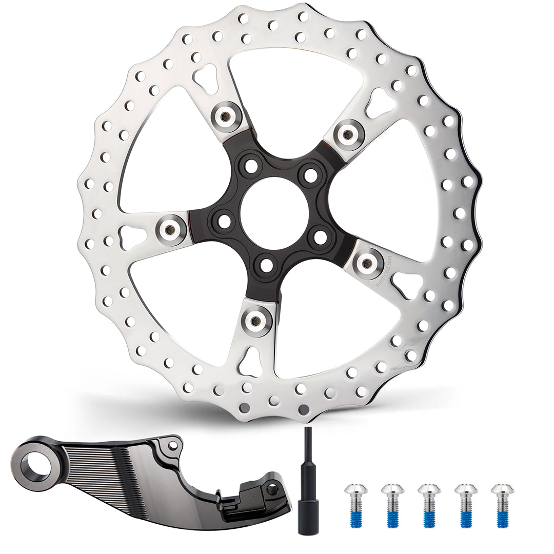 13“ Rear Brake Disc Single Floating Rotor for Harley 2008-2017 Softail