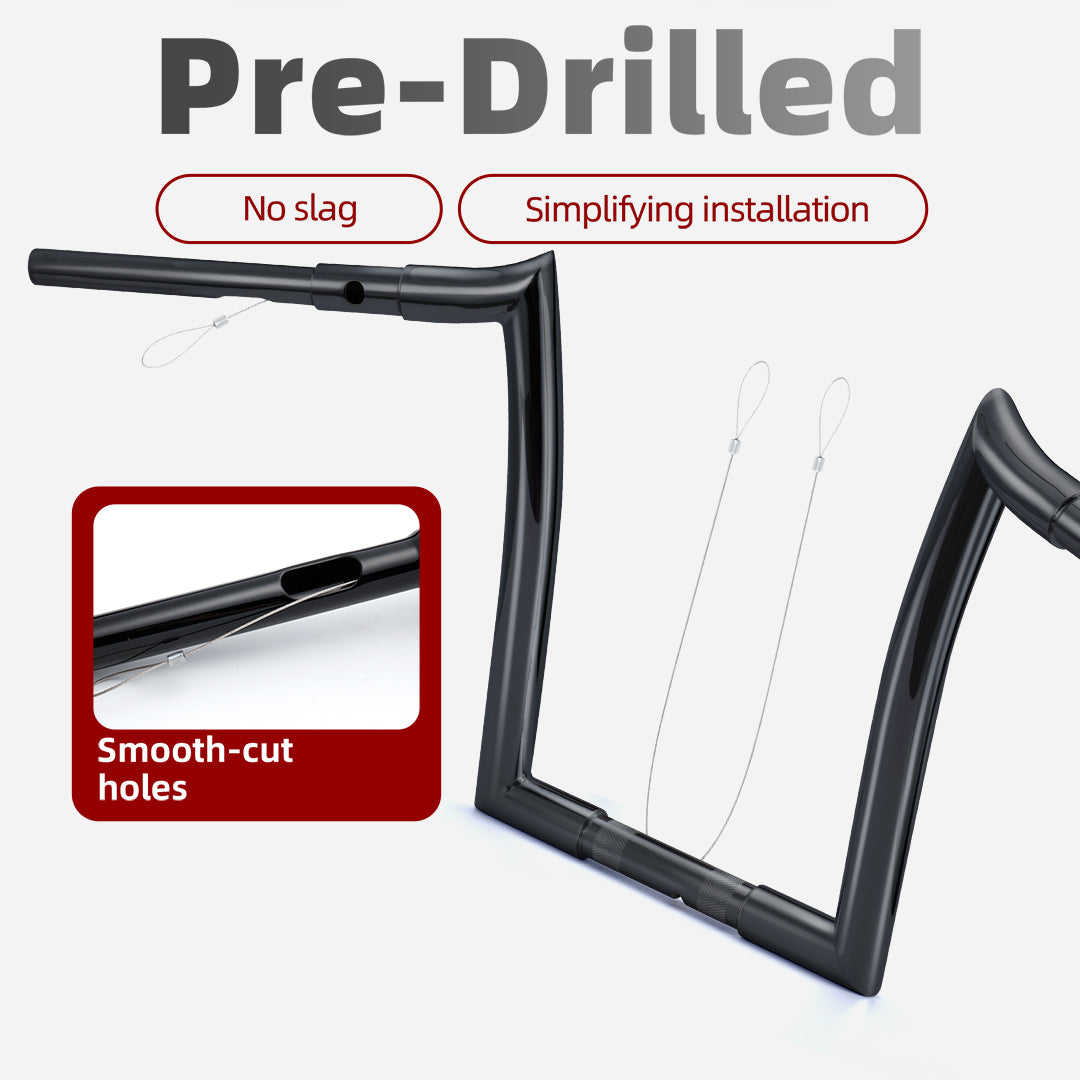 For Harley Road Glide 2015-2023 1.5 inch fat Ape Hangers Meathook Bars