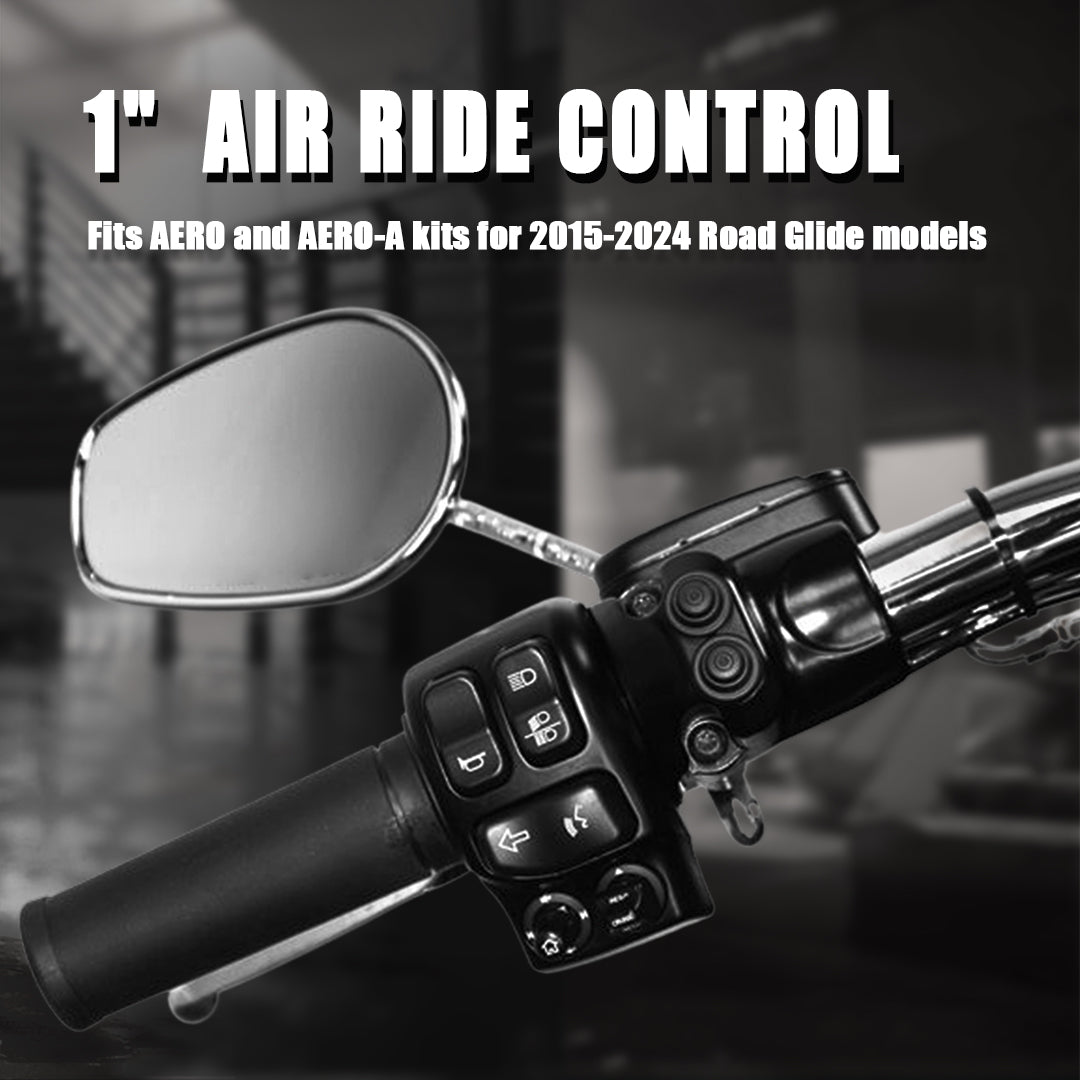 For Harley Road Glide 2015-2024 1 inch Handlebar Air Suspension Control Kit