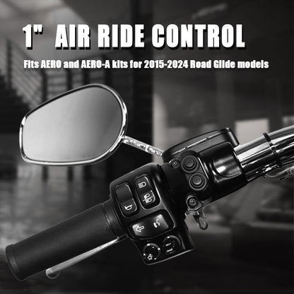 For Harley Road Glide 2015-2024 1 inch Handlebar Air Suspension Control Kit