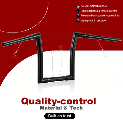 1.5 Inch Fat Right-Angle Handlebars Road Glide Ape Hangers for Harley Touring 2023-Later With ABS
