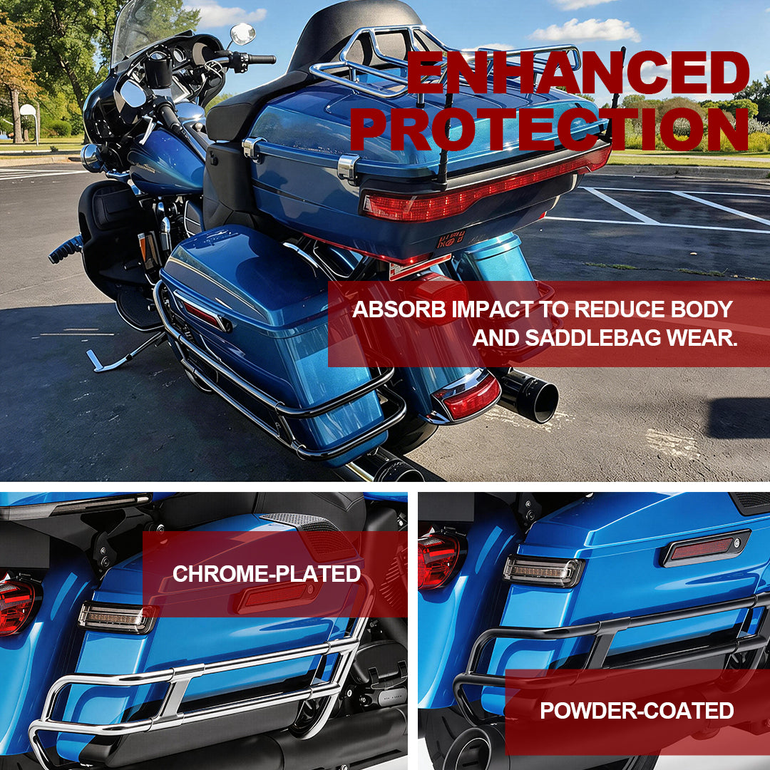 Saddlebag Bracket Guard Bar Rails for Harley 2014-2025 Touring