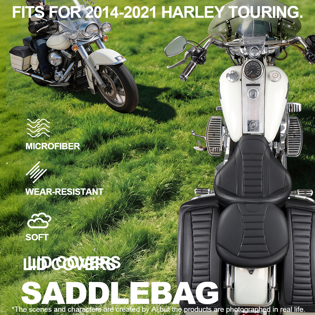Saddlebag Lid covers for 2014-Later Harley Touring