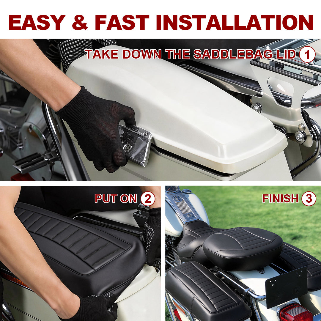 Saddlebag Lid covers for 2014-Later Harley Touring