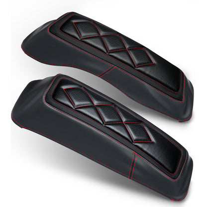Saddlebag Lid Microfiber Leather Covers for 1993-2013 Harley Touring