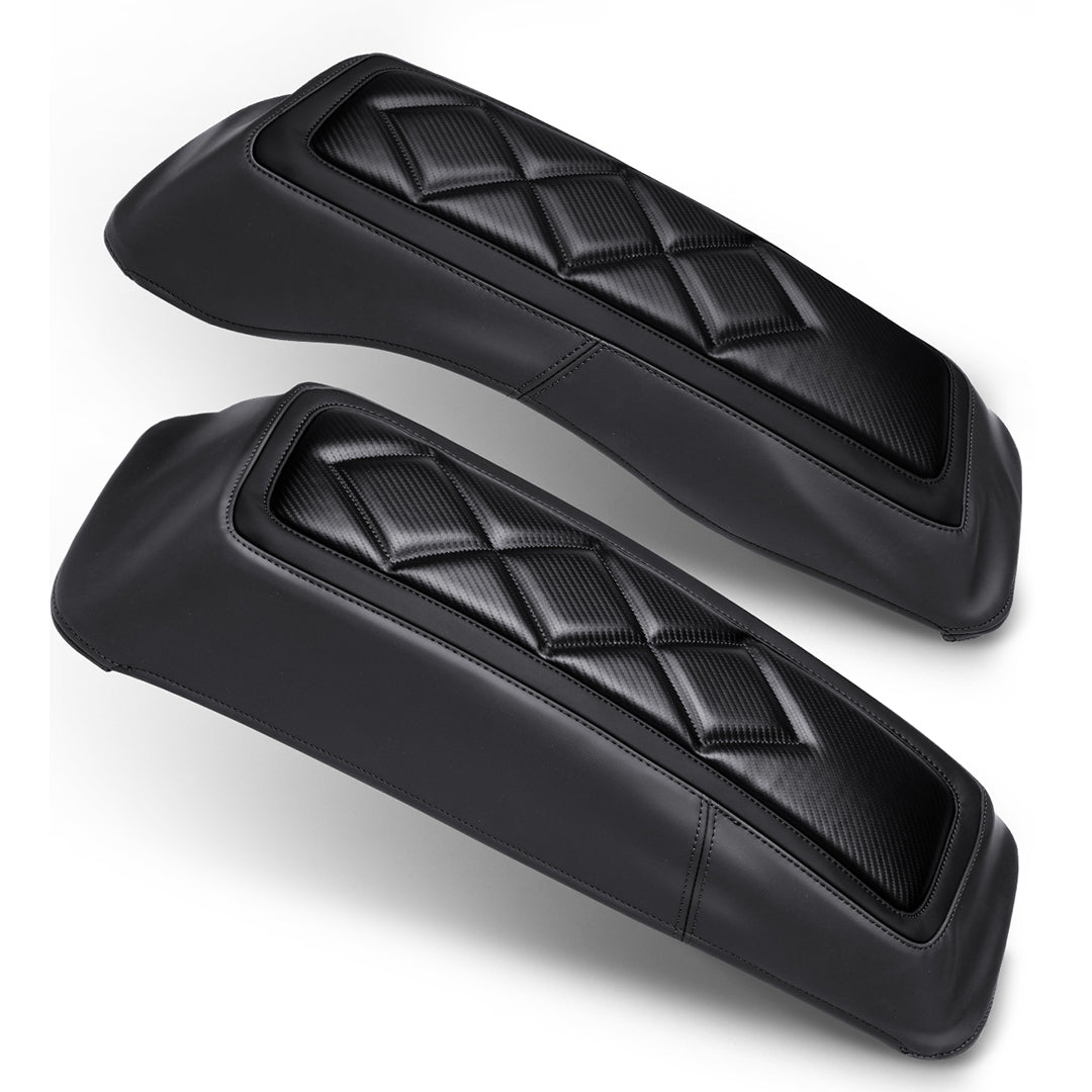 Saddlebag Lid Microfiber Leather Covers for 1993-2013 Harley Touring