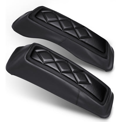 Saddlebag Lid Microfiber Leather Covers for 1993-2013 Harley Touring