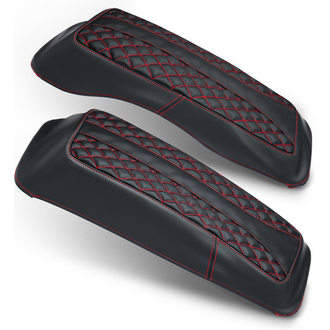 Saddlebag Lid Microfiber Leather Covers for 1993-2013 Harley Touring