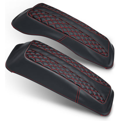Saddlebag Lid Microfiber Leather Covers for 1993-2013 Harley Touring