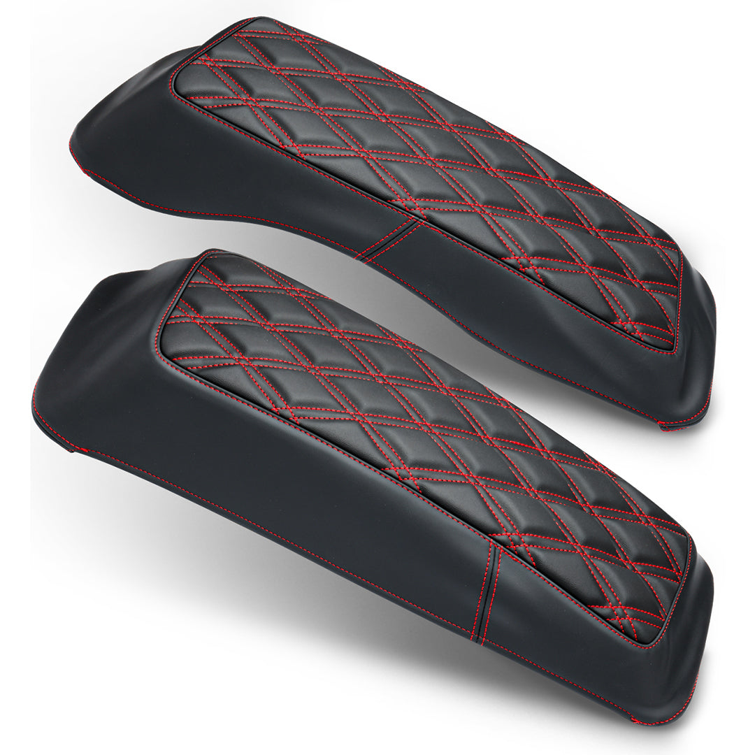 Saddlebag Lid Microfiber Leather Covers for 1993-2013 Harley Touring