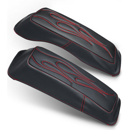 Saddlebag Lid Microfiber Leather Covers for 1993-2013 Harley Touring