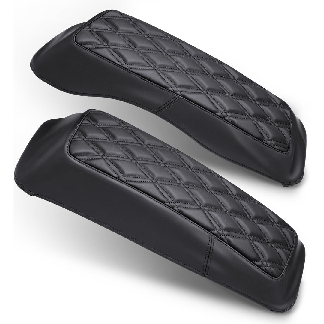 Saddlebag Lid Microfiber Leather Covers for 1993-2013 Harley Touring