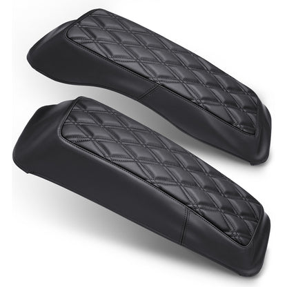 Saddlebag Lid Microfiber Leather Covers for 1993-2013 Harley Touring
