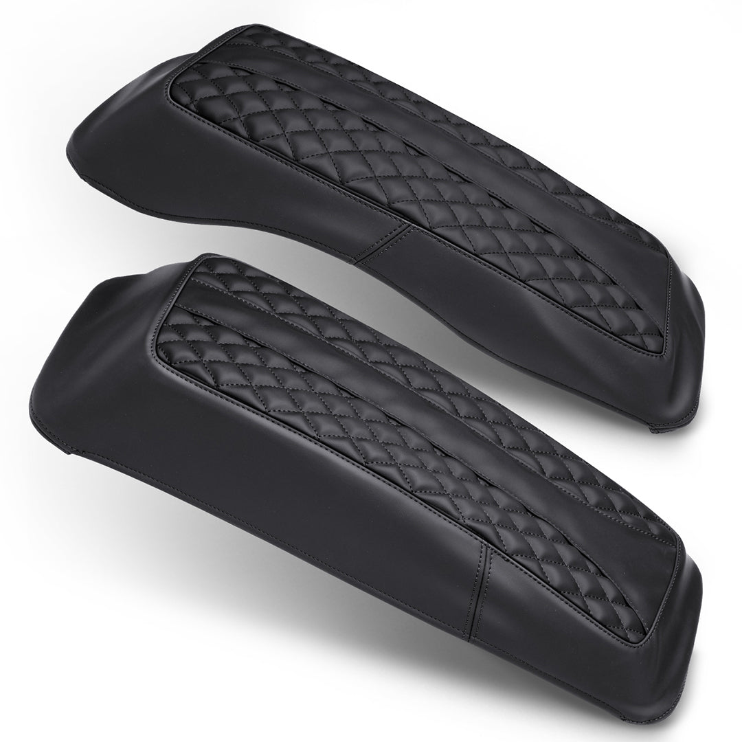 Saddlebag Lid Microfiber Leather Covers for 1993-2013 Harley Touring