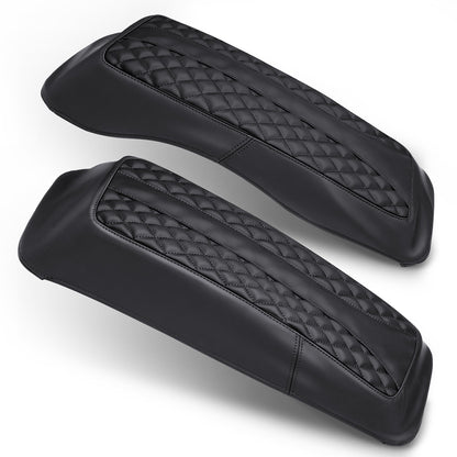 Saddlebag Lid Microfiber Leather Covers for 1993-2013 Harley Touring