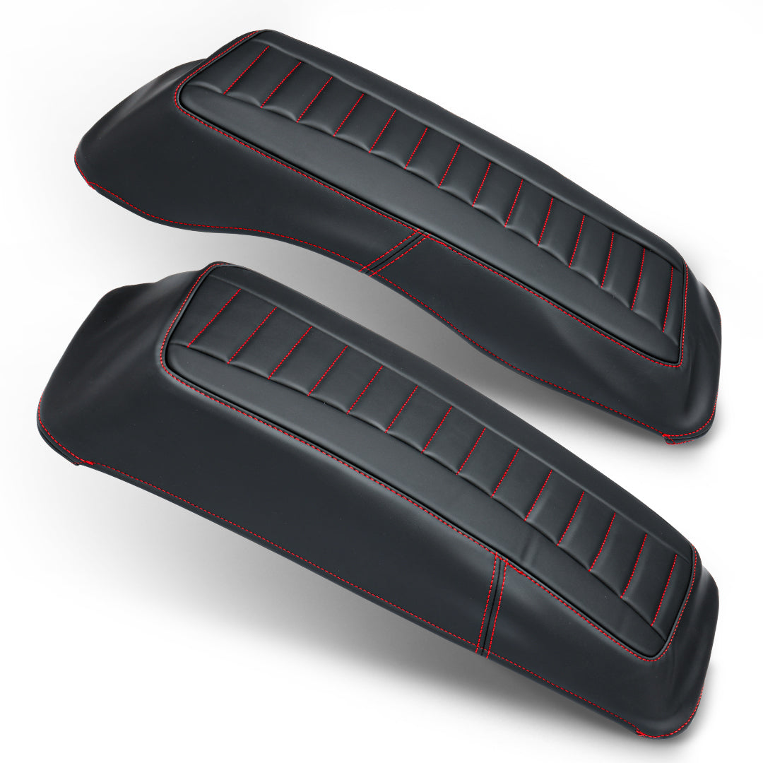 Saddlebag Lid Microfiber Leather Covers for 1993-2013 Harley Touring