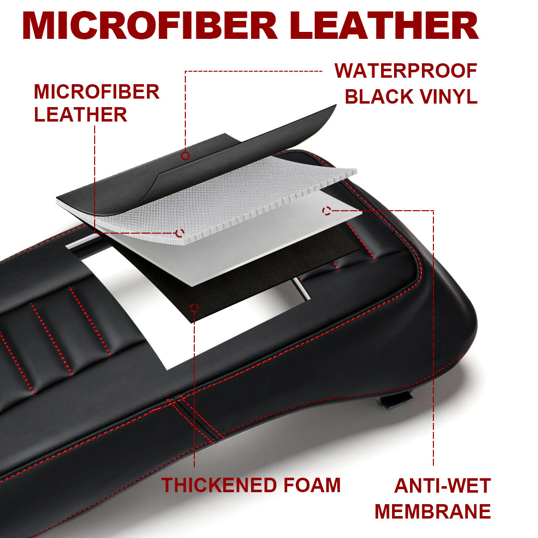 Saddlebag Lid Microfiber Leather Covers for 1993-2013 Harley Touring