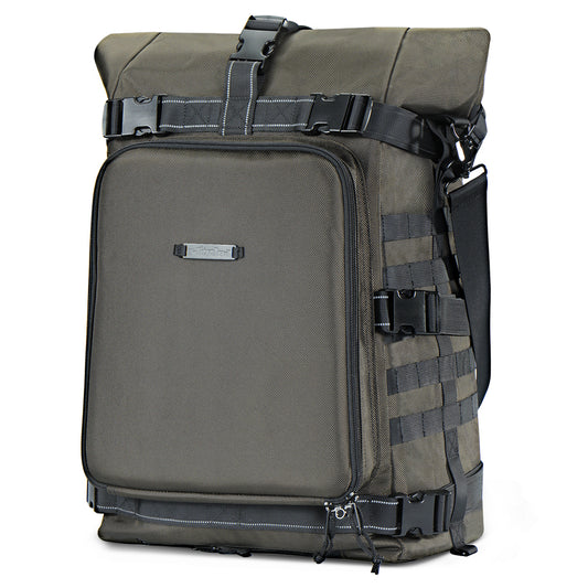 Sissy Bar Bag Tail Backrest Luggage Bag 51L Backpack Duffle Gear for Touring Camping Trip Travel Outdoor with Raincover and 1 Shoulder Strap