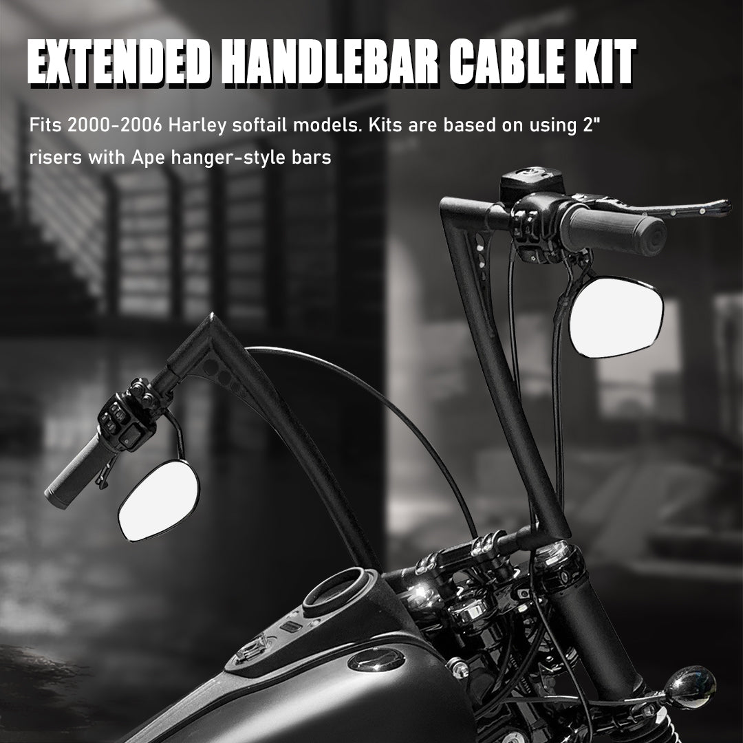 For Harley Softail 2000-2006 Handlebar Extended Cable Line Kits