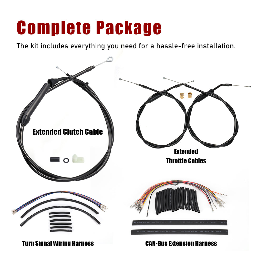 For Harley Softail 2000-2006 Handlebar Extended Cable Line Kits