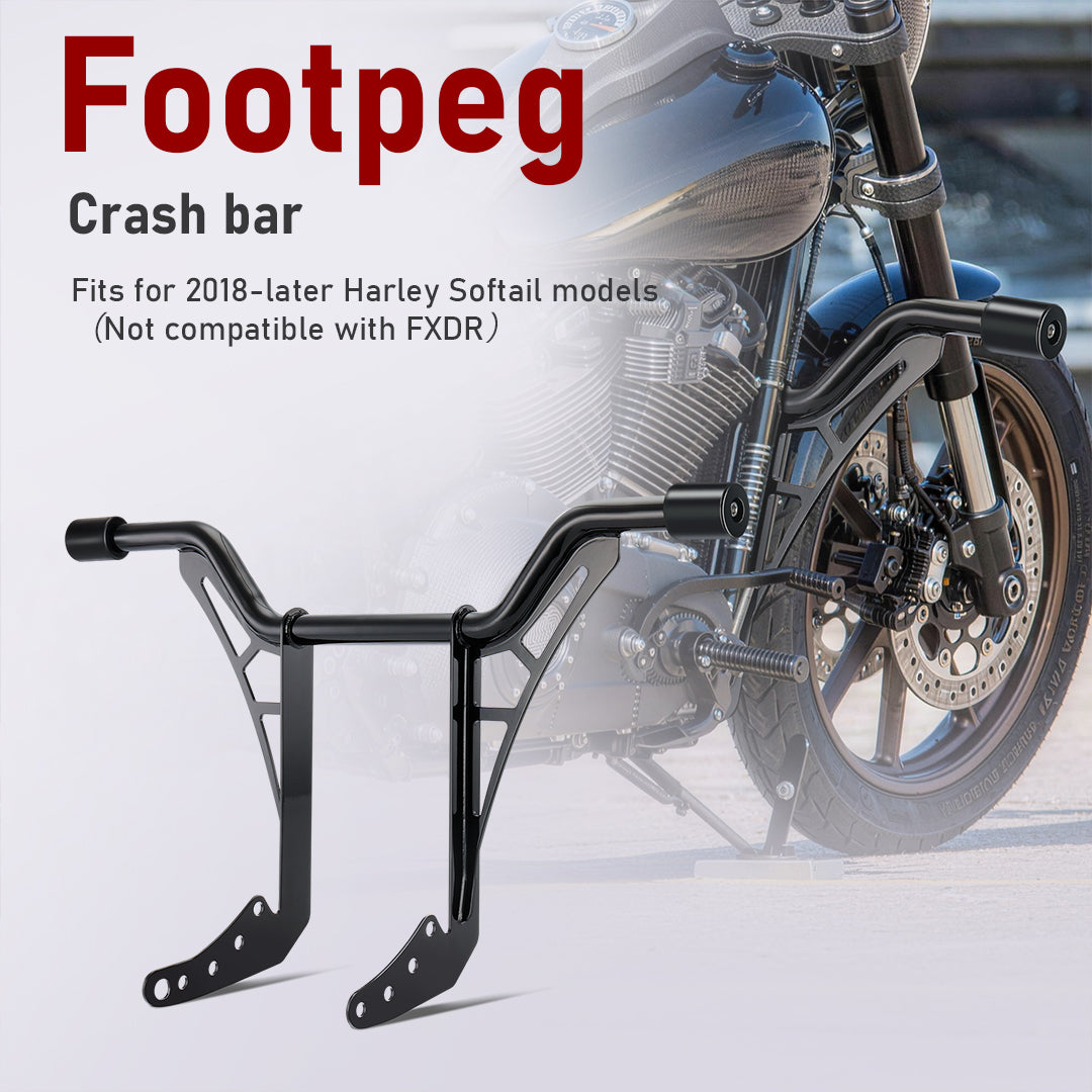 For Softail 2018-2024 1.25 Inch Fat Engine Guard Highway Crash Bar