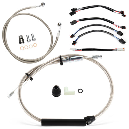 For Harley Softail 2018-Later Handlebar Extended Cable Line Kits without ABS