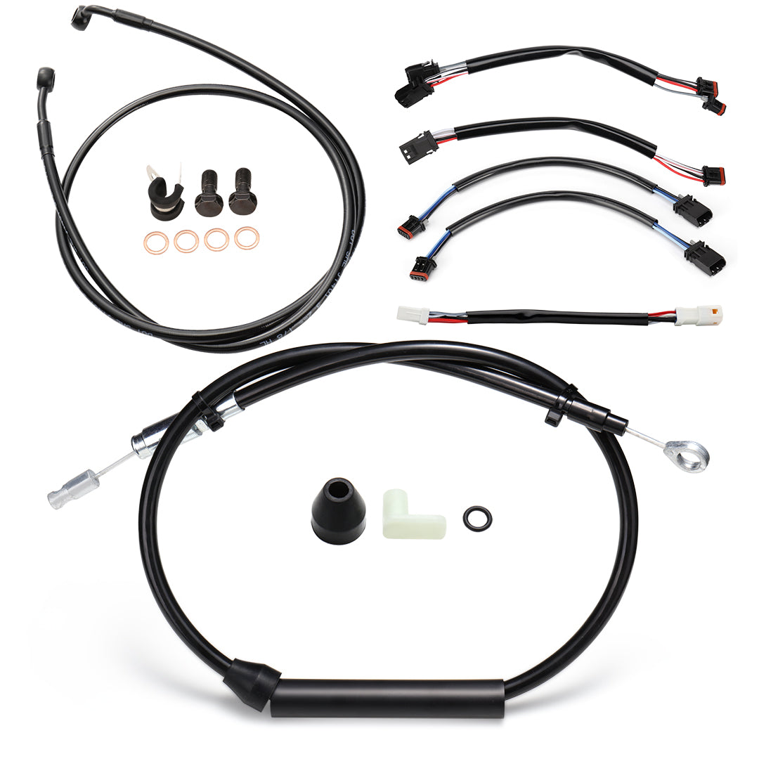 For Harley Softail 2018-Later Handlebar Extended Cable Line Kits without ABS