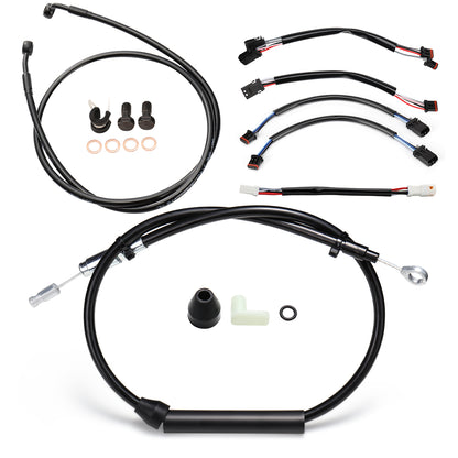 For Harley Softail 2018-Later Handlebar Extended Cable Line Kits without ABS