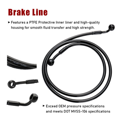 For Harley Softail 2018-Later Handlebar Extended Cable Line Kits without ABS