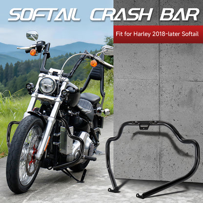 Softail Crash Bar 1.5" Highway Engine Guard for Harley 2018-Later Low Rider Heritage Street Bob Sport Glide Slim Fat Bob Boy