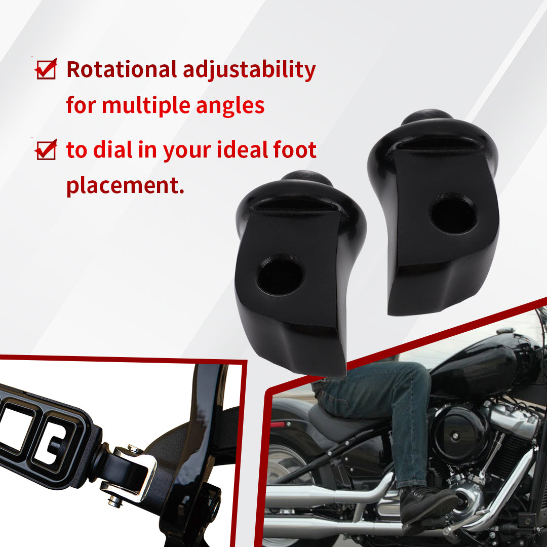 Splined Front/Rear Footpegs and Floorboards for Harley Softail 2018-2023