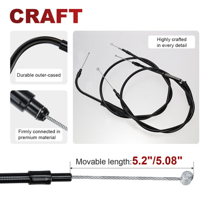 For Harley Sportster 2004-2006 Throttle Idle Cable Set