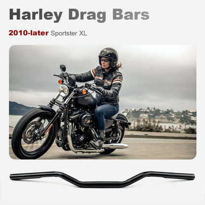 For Sportster 2010-Later 1 Inch Clamp Drag Bars