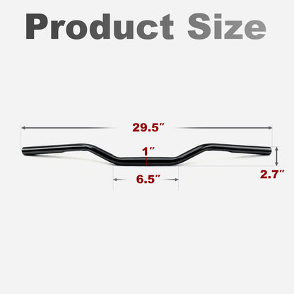 For Sportster 2010-Later 1 Inch Clamp Drag Bars